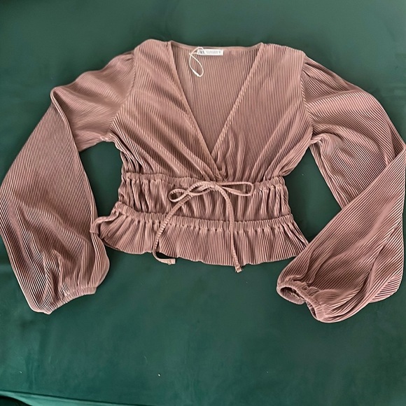Zara poly stretch top S - Picture 1 of 6